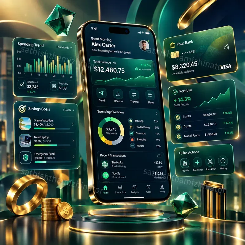 Floating App Interface Masterpieces