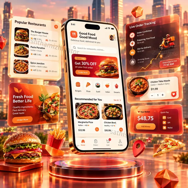 Floating App Interface Masterpieces