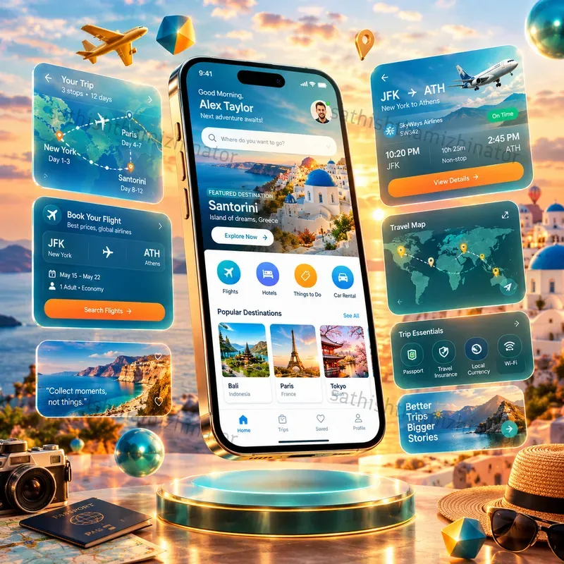 Floating App Interface Masterpieces