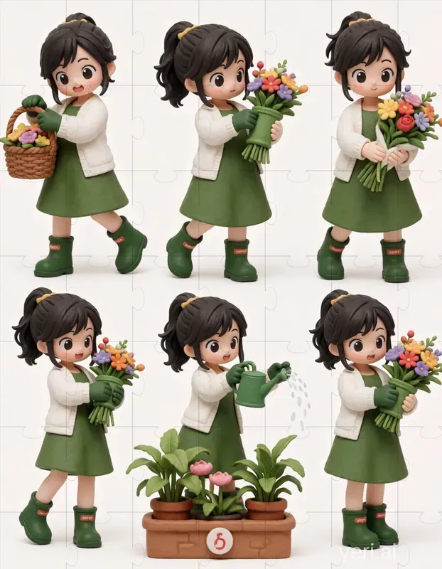 3D Clay Character Sheets