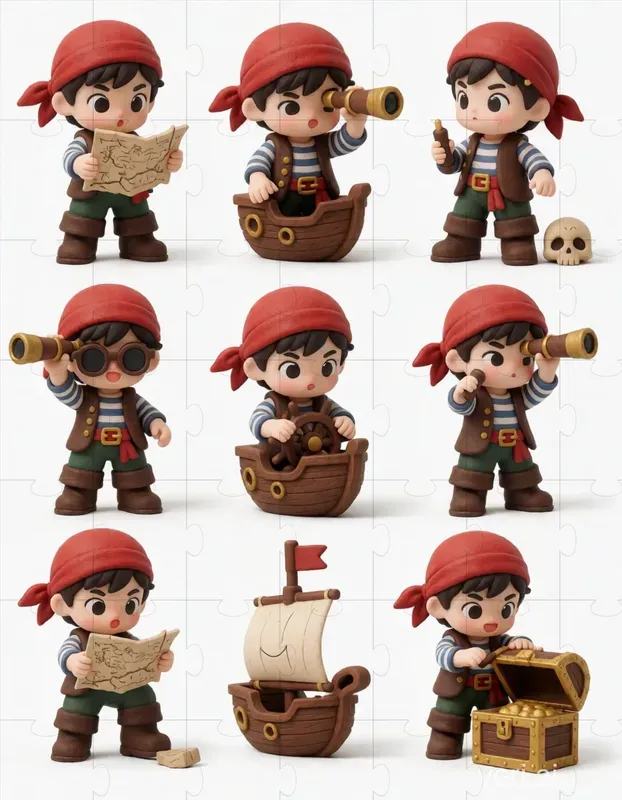 3D Clay Character Sheets
