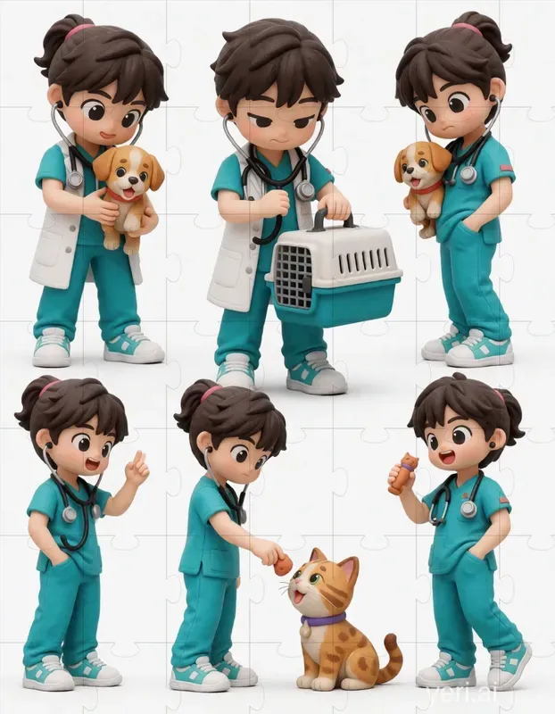 3D Clay Character Sheets