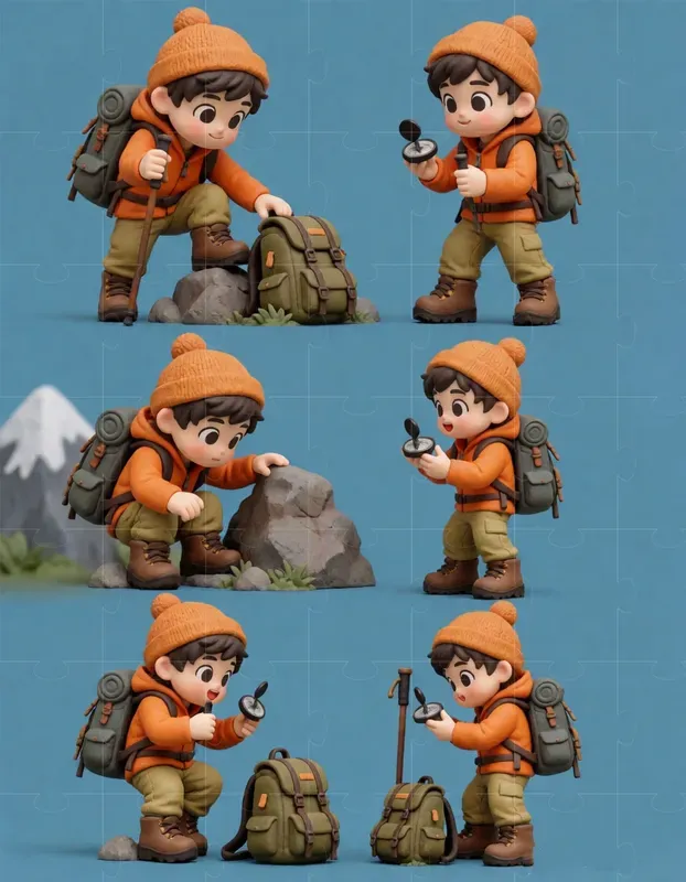 3D Clay Character Sheets