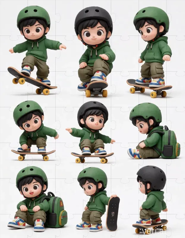 3D Clay Character Sheets