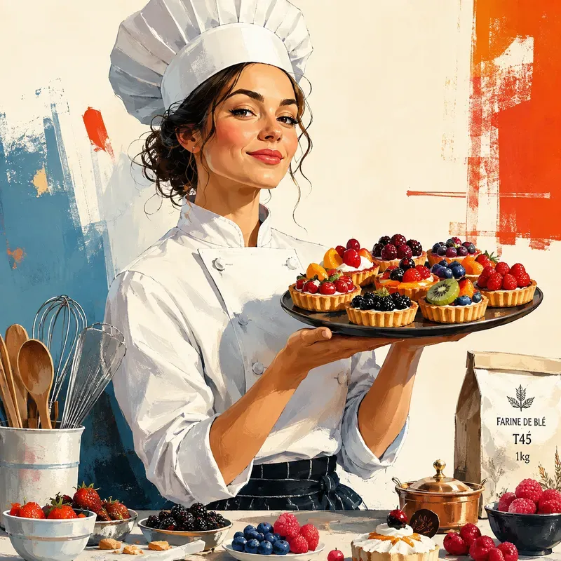 Vibrant Culinary Character Art