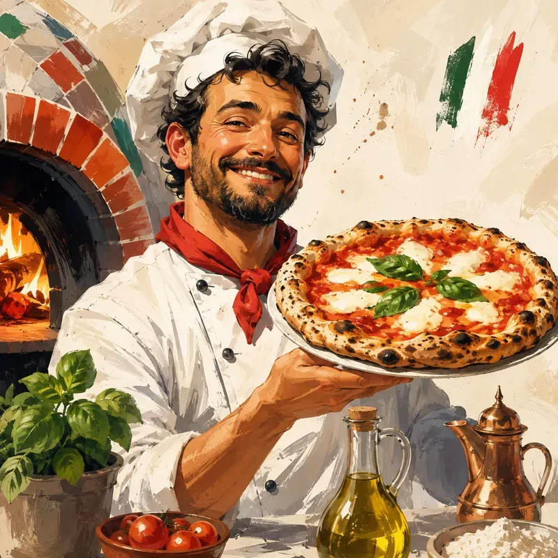 Vibrant Culinary Character Art