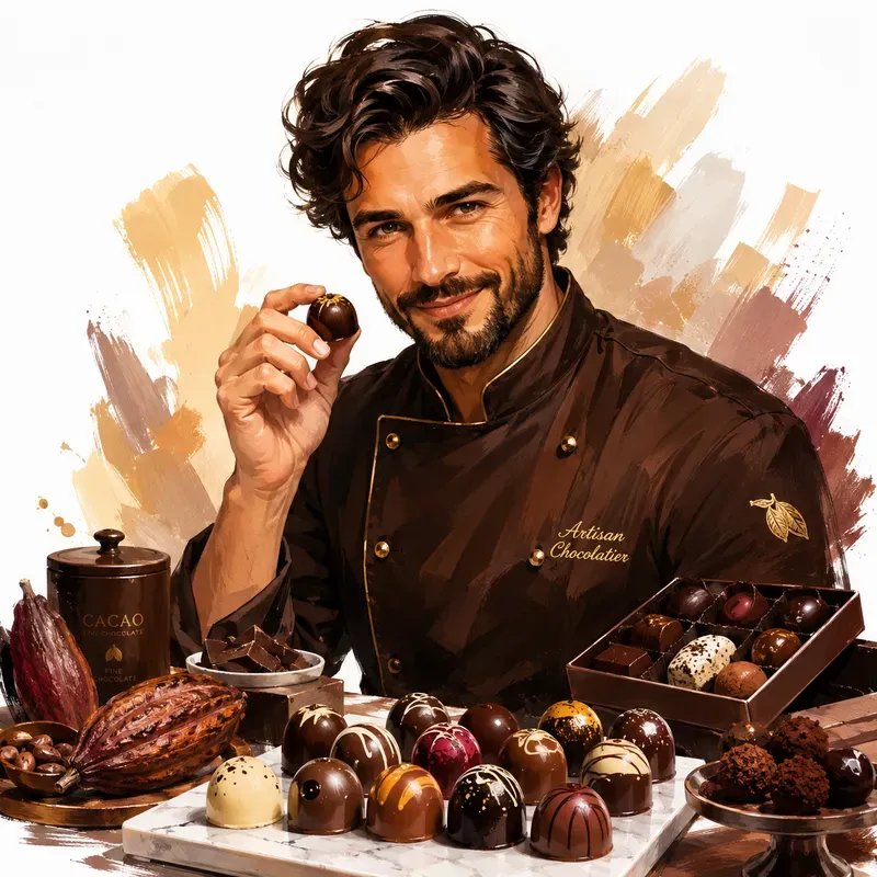 Vibrant Culinary Character Art