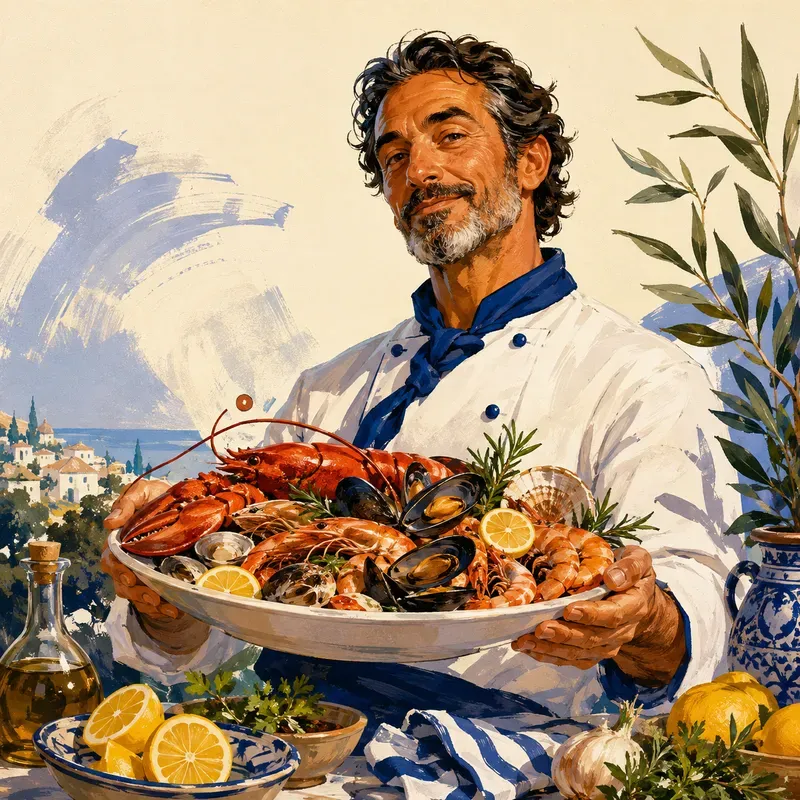 Vibrant Culinary Character Art