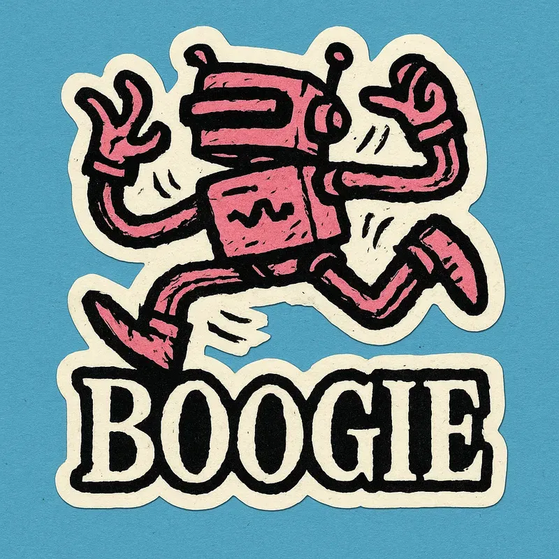 Diecut Raw Energy Doodle Stickers