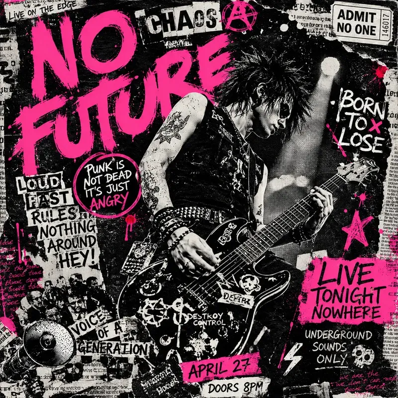 DIY Punk Grunge Poster Generator