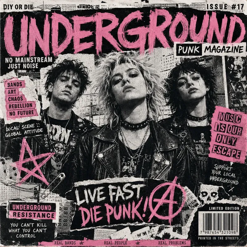 DIY Punk Grunge Poster Generator