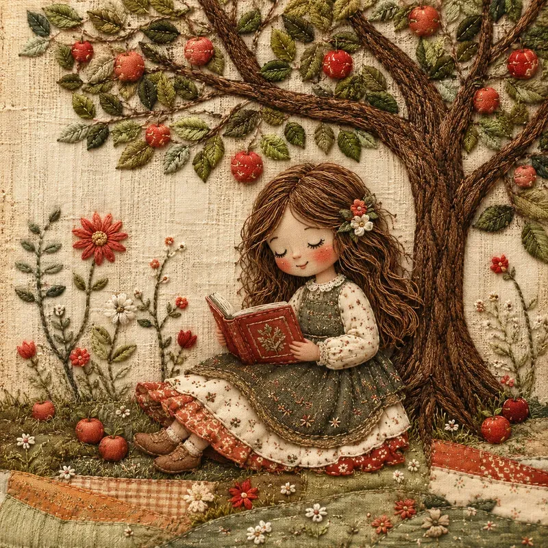 Handcrafted Textile Storybook Art