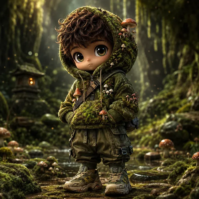 Cozy Chibi Hoodie Character Portraits