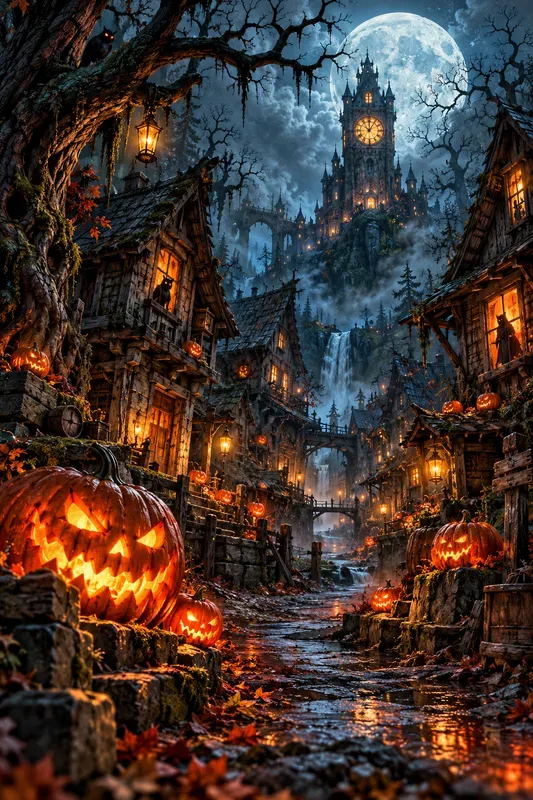 Dark Fantasy Halloween Art