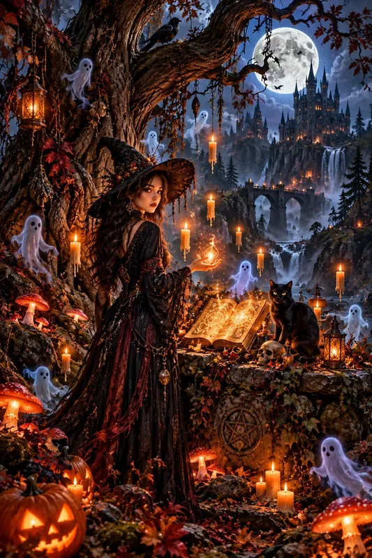 Dark Fantasy Halloween Art