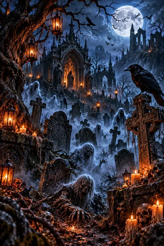 Dark Fantasy Halloween Art