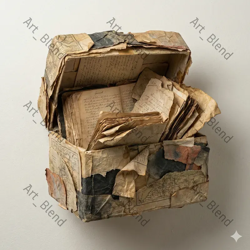 Crumpled Paper Art Images