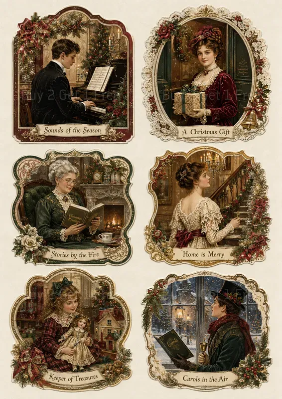 Ornamental Framed Portrait Ephemera