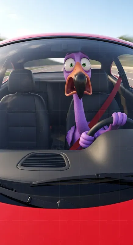 Funny Fisheye Cartoon Shocked Animals