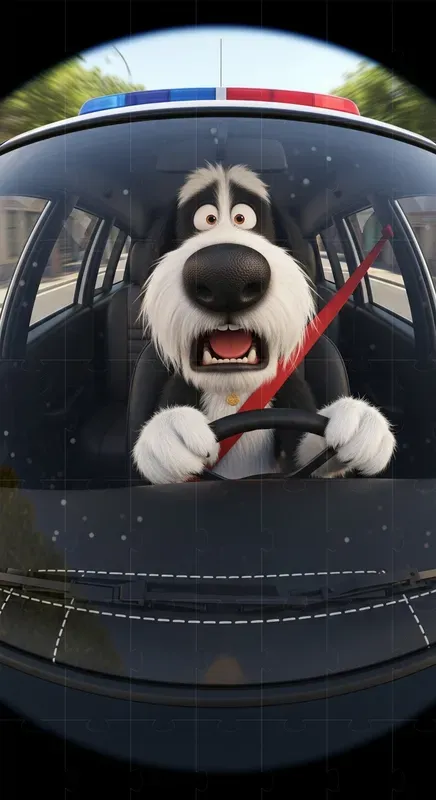 Funny Fisheye Cartoon Shocked Animals
