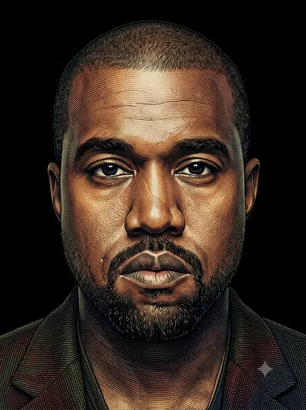 Hyperreal Digital Engraving Portraits