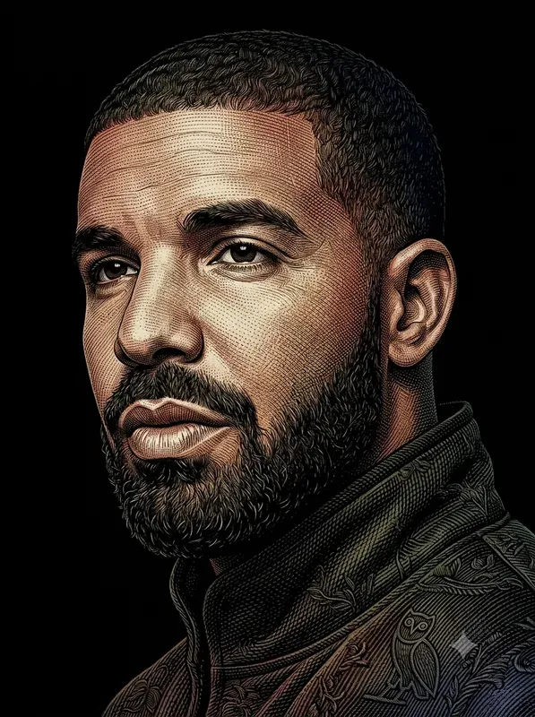 Hyperreal Digital Engraving Portraits