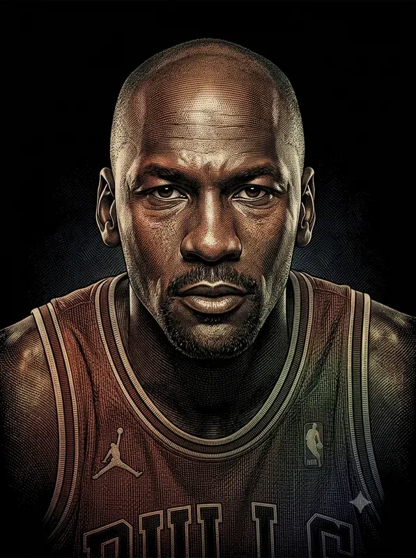 Hyperreal Digital Engraving Portraits