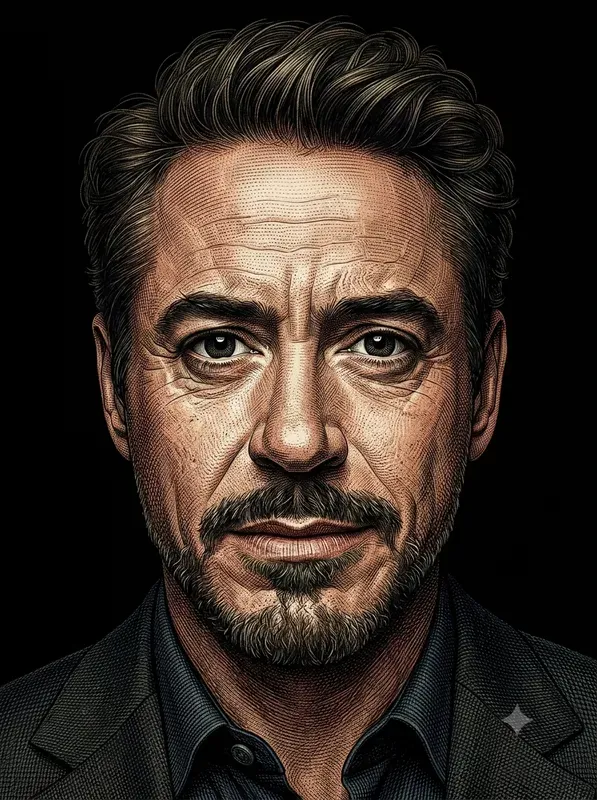 Hyperreal Digital Engraving Portraits