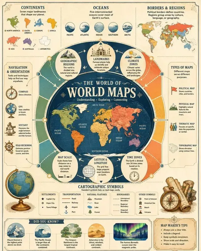Illustrated Worlds Knowledge Maps