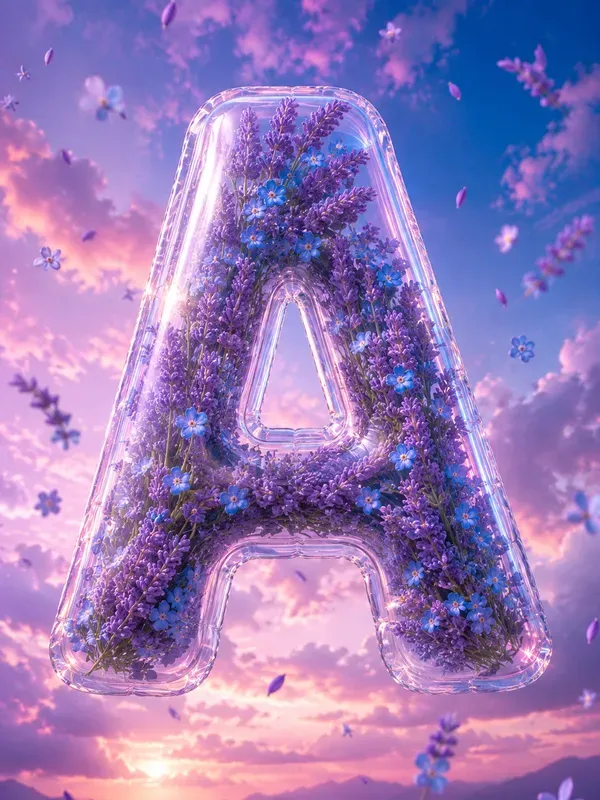 3D Inflatable Floral Typographies