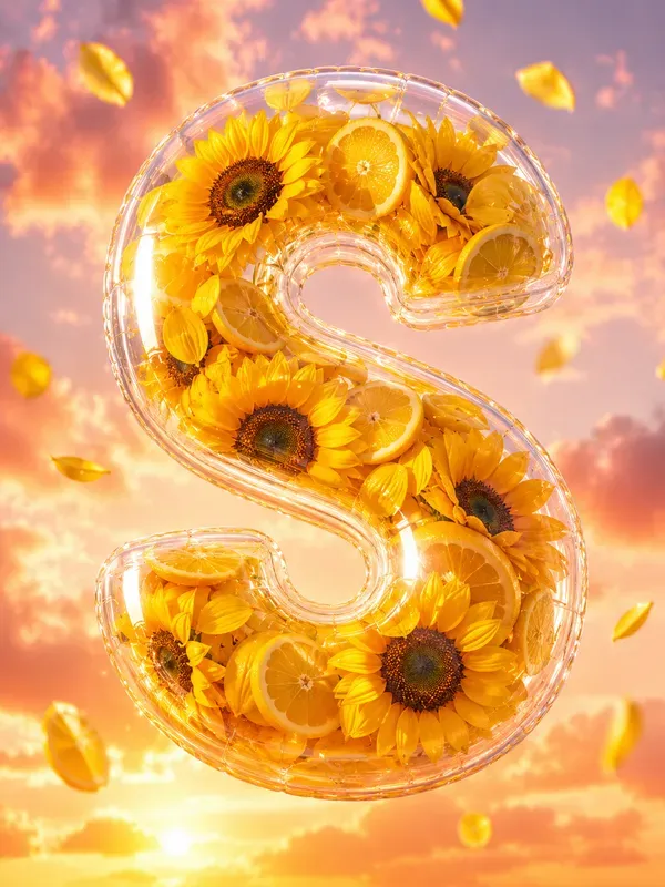 3D Inflatable Floral Typographies