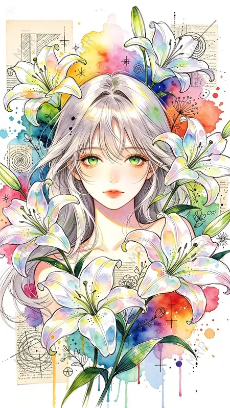 Ethereal Fantasy Watercolor Portraits