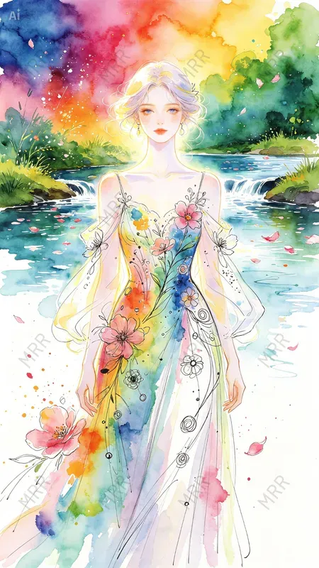 Ethereal Fantasy Watercolor Portraits