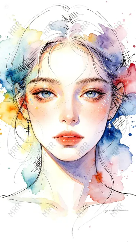 Ethereal Fantasy Watercolor Portraits