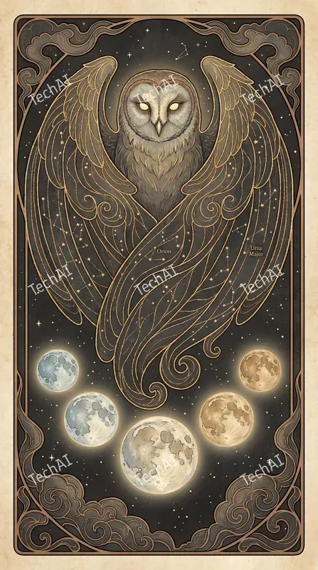 Celestial Gold Thread Art Nouveau