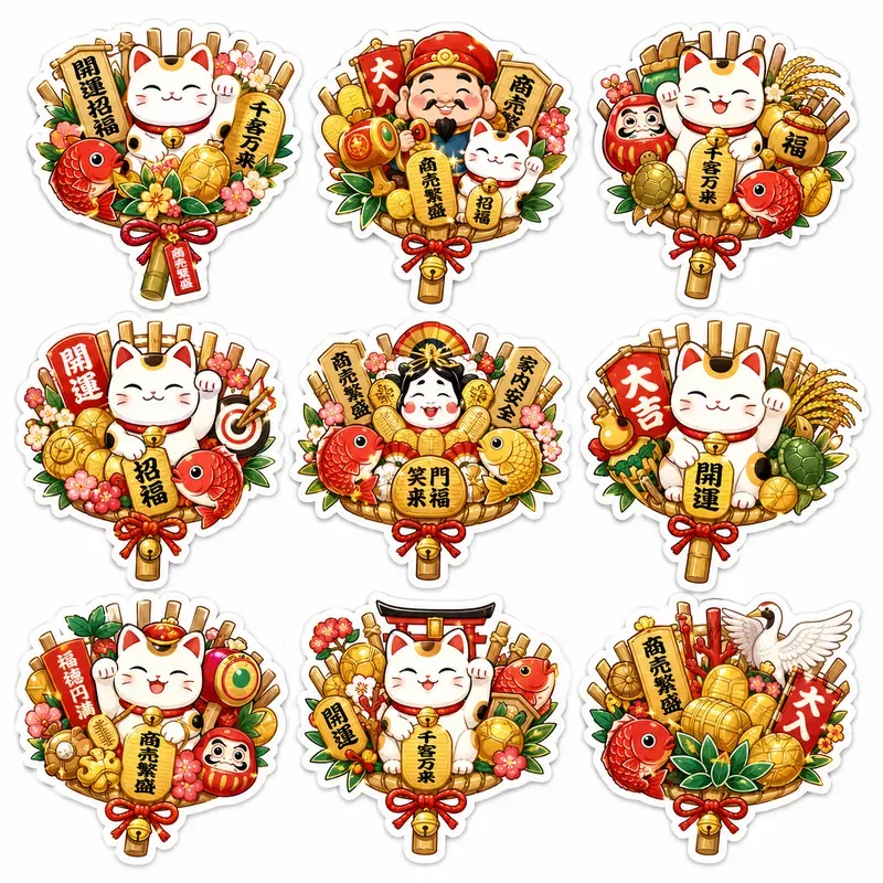 Japanese Items Sticker Lucky Charms