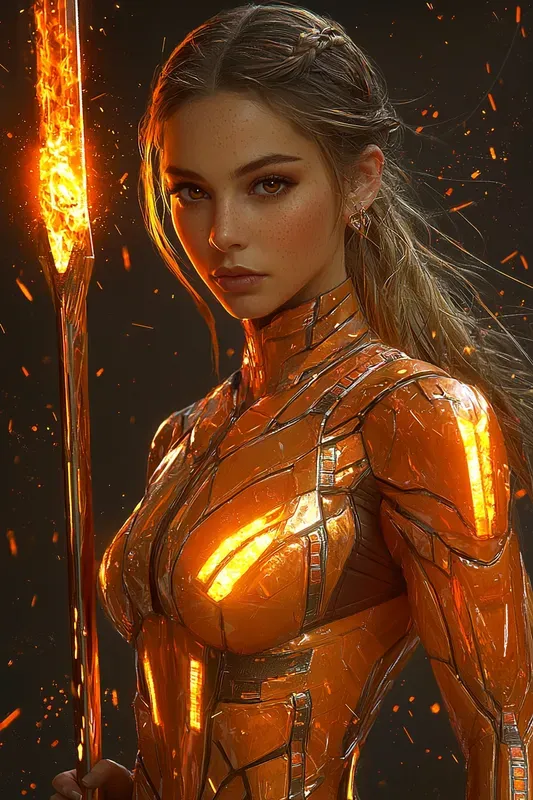 Topaz Ember Contessa Cyberpunk Art
