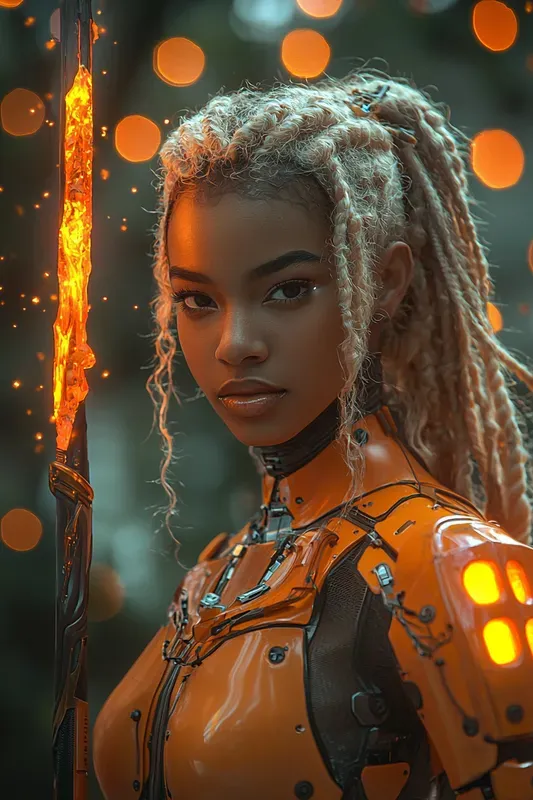 Topaz Ember Contessa Cyberpunk Art
