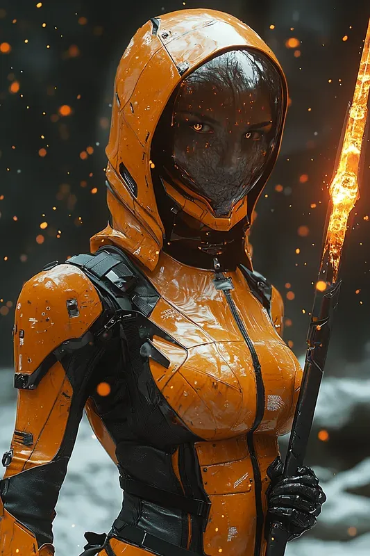 Topaz Ember Contessa Cyberpunk Art