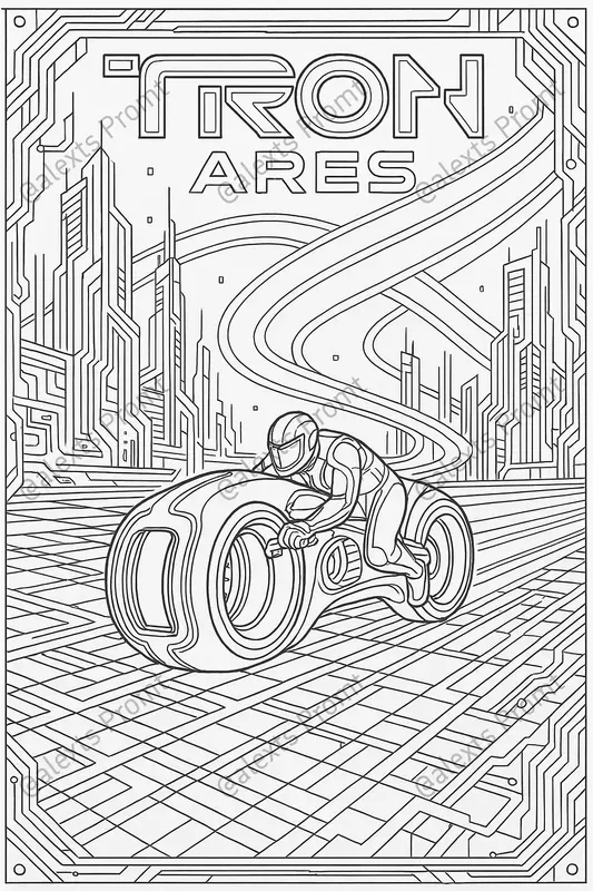 Tron Ares Highdetail Colorings