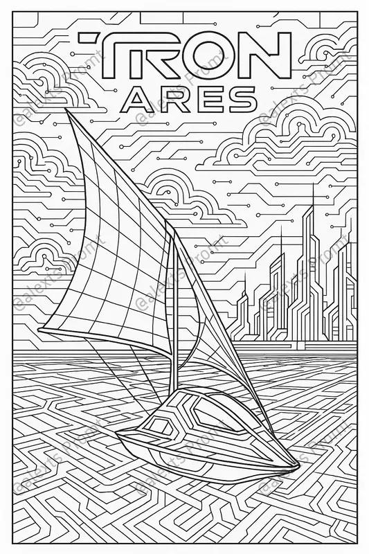 Tron Ares Highdetail Colorings