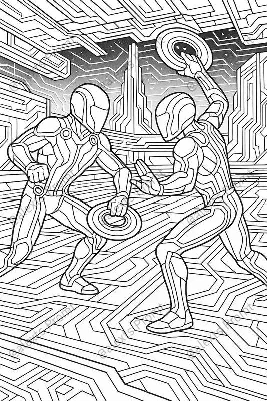 Tron Ares Highdetail Colorings