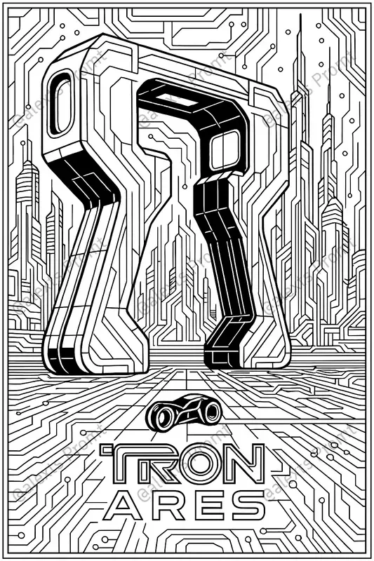 Tron Ares Highdetail Colorings