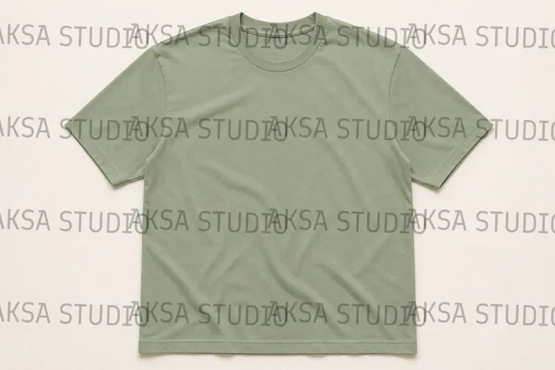 Flat Lay Blank Tshirt Studios