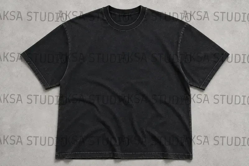 Flat Lay Blank Tshirt Studios