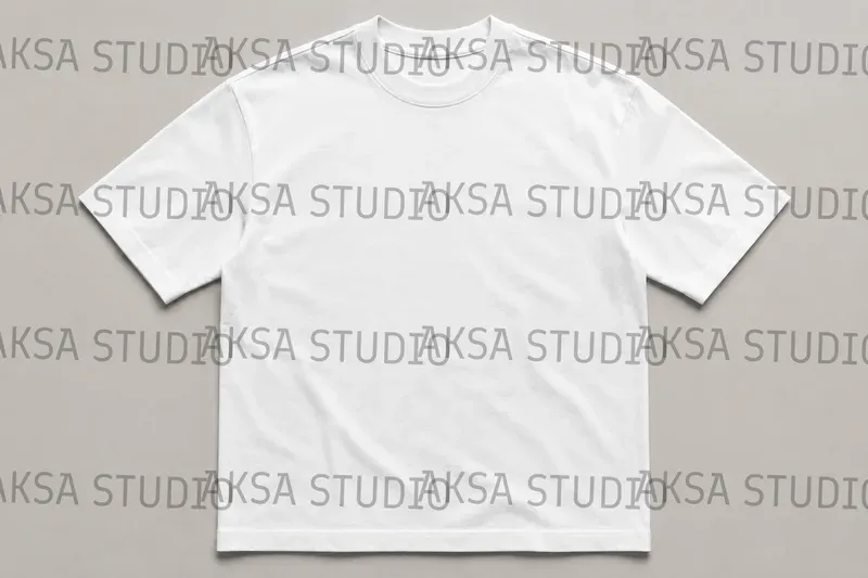 Flat Lay Blank Tshirt Studios