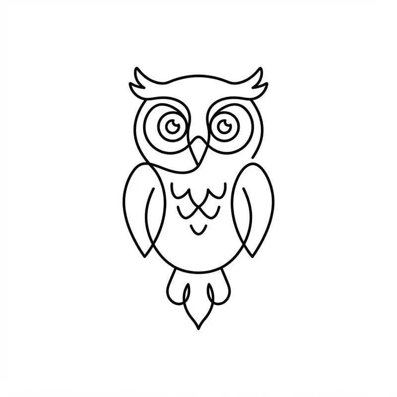 Animal Line Art Drawing Icons