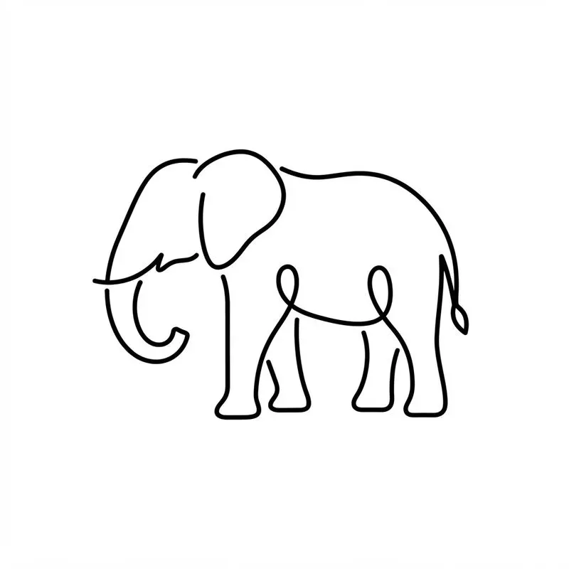Animal Line Art Drawing Icons