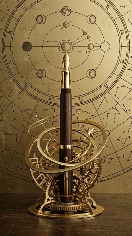 Etched Brass Celestial Maps