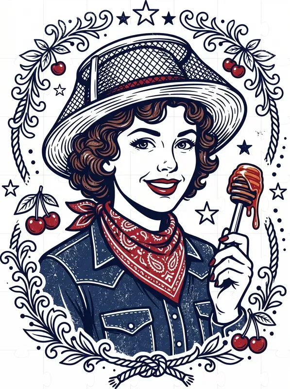 Vintage Character Tee Illustrations